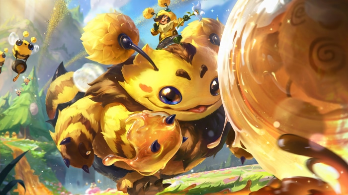 Nunu and Willump Bee Skin Splash Art 4K