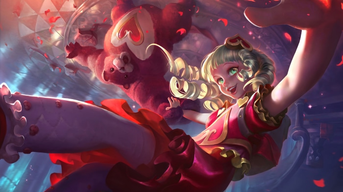Annie from League of Legends with Sweetheart skin 4K