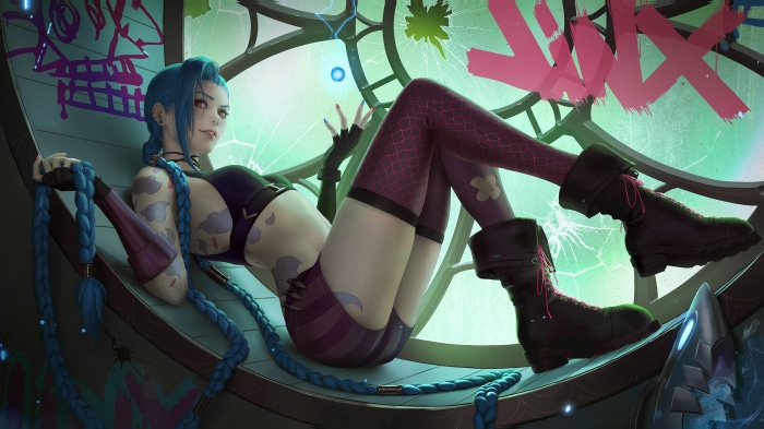 Jinx from League of Legends Arcane in