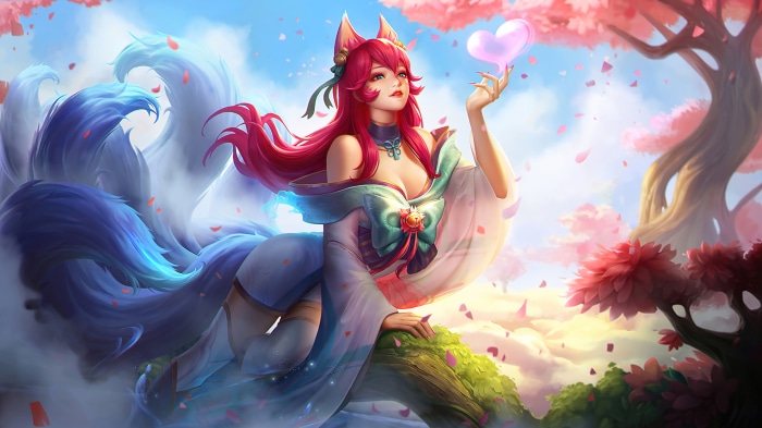 Ahri from League of Legends Spirit Blossom 4K