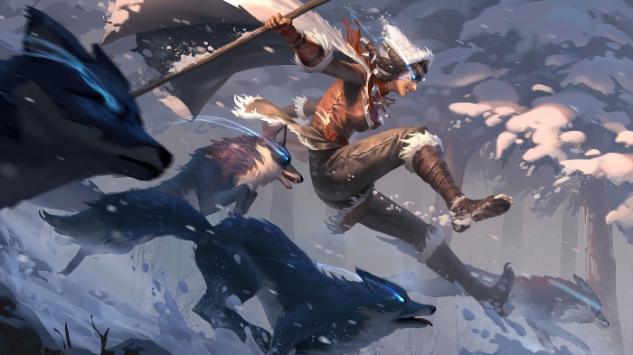 Vulpine Wanderer from Legends of Runeterra in Freljord