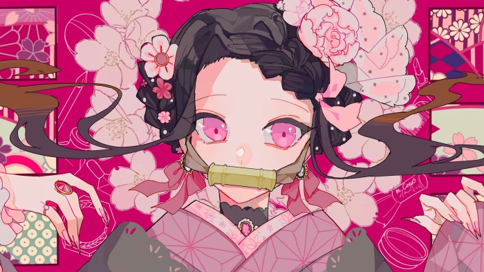 Nezuko Kamado from Demon Slayer Kimetsu no Yaiba in 4K