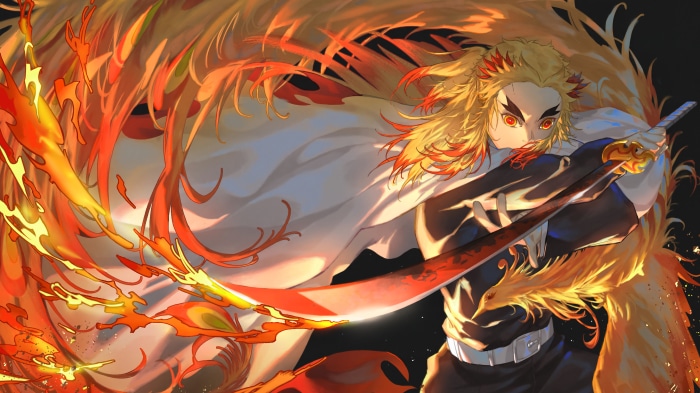 Kyojuro Rengoku from Demon Slayer 4K