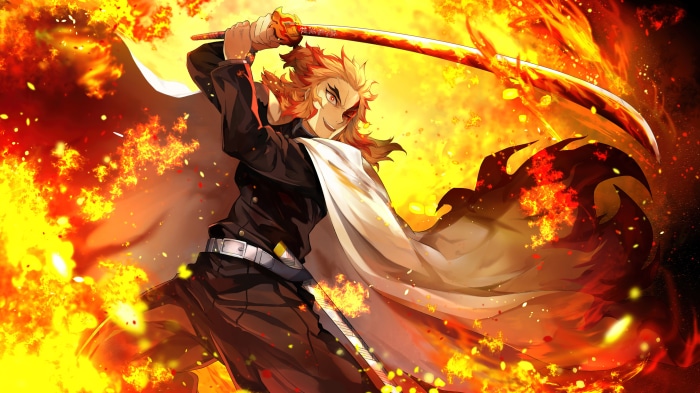 Kyojuro Rengoku from Demon Slayer 4K