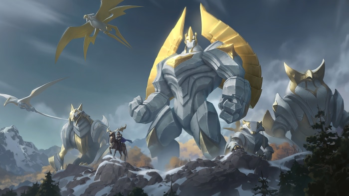 Galio and allies from Legends of Runeterra 4K
