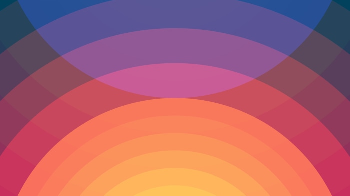 Abstract sunset gradient digital art 4K