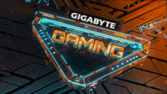 Gigabyte Gaming Neon Triangular Design