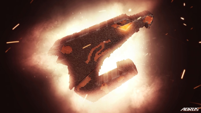 Aorus logo in 4K