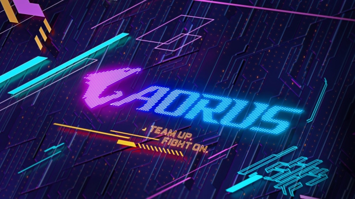 Aorus Logo with 4K Visual Effects