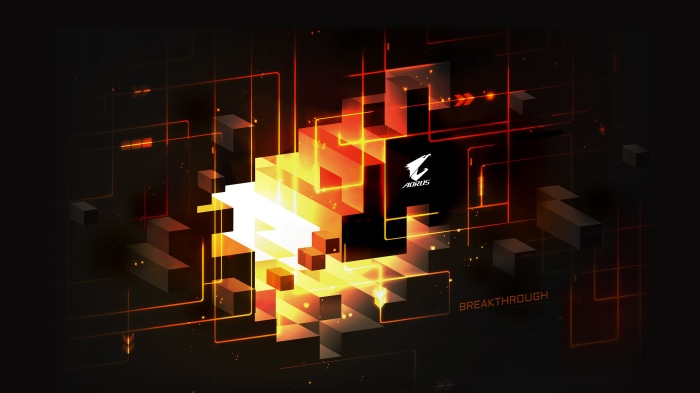 Aorus Logo with Abstract Geometric Design