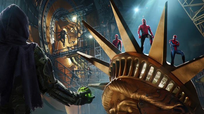 Spider-Men and Villains from Spider-Man: No Way Home 4K