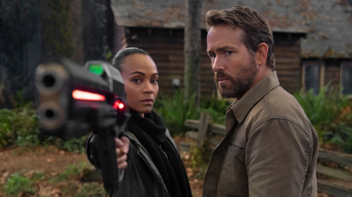 Adam Project Ryan Reynolds and Zoe Saldana 4K