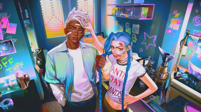 Ekko and Jinx from League of Legends 4K