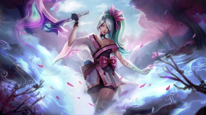 Spirit Blossom Akali from League of Legends 4K
