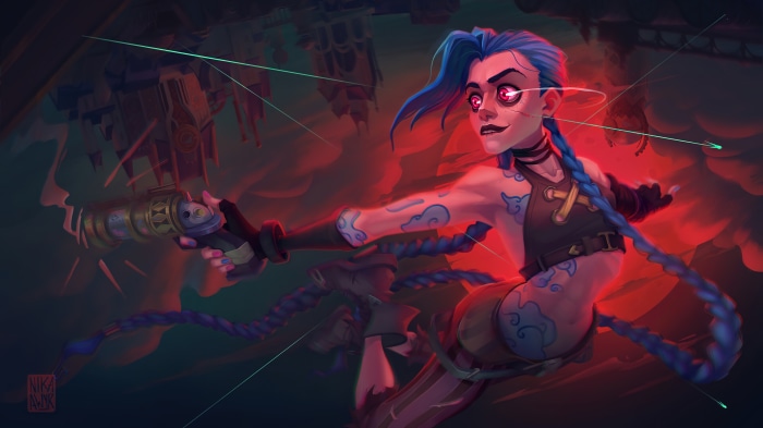 Jinx from Arcane League of Legends 4K