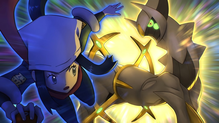 Arceus and Akari from Pokémon Legends Arceus 4K
