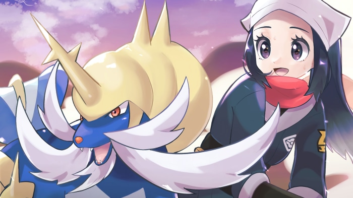 Samurott and Irida from Pokemon Legends: Arceus 4K