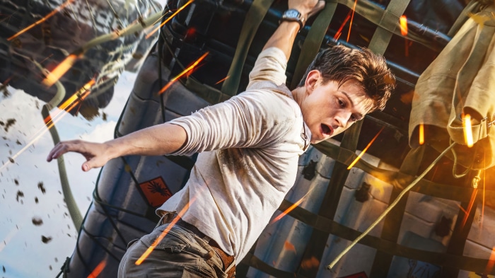 Tom Holland as Nathan Drake in Uncharted 4K