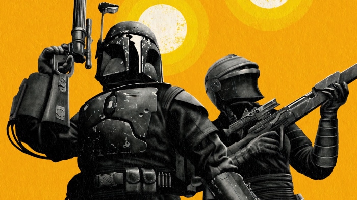 The Book of Boba Fett characters with guns 4K