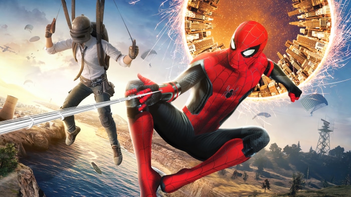 Spider-Man from Marvel and PUBG Mobile character