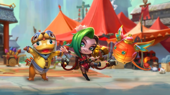 Firecracker Jinx and Little Legends from Teamfight Tactics
