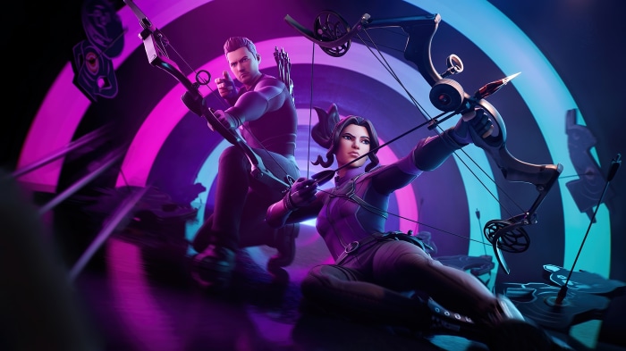 Hawkeye and Kate Bishop from Fortnite 4K