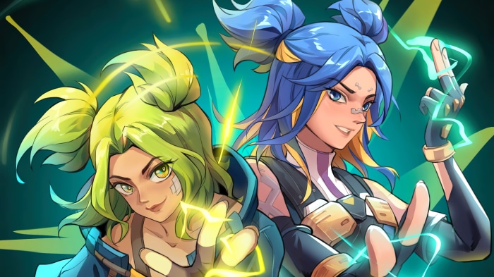 Zeri and Neon from Valorant Art 4K