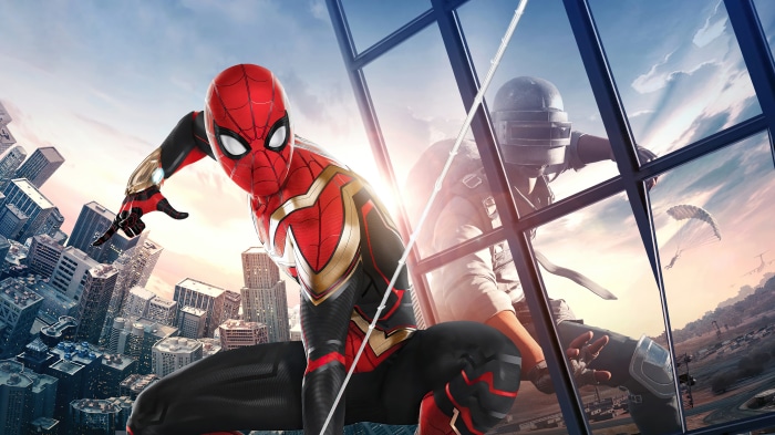 Spider-Man from Marvel's No Way Home and PUBG Mobile 4K