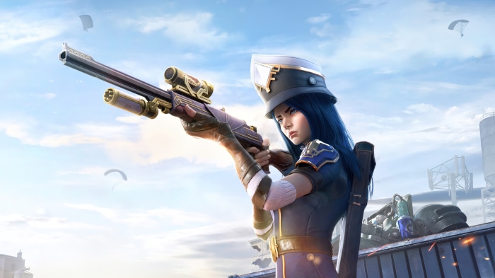 Caitlyn from Arcane in PUBG Mobile 4K
