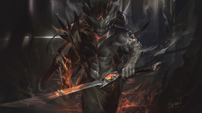 Nightbringer Yasuo from League of Legends 4K