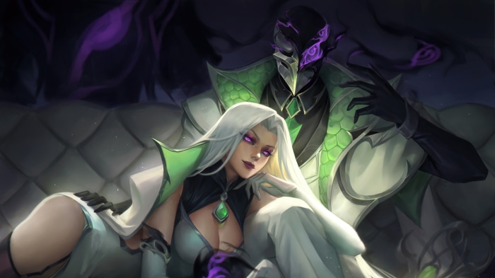 Syndra and Debonair Zed from League of Legends 4K