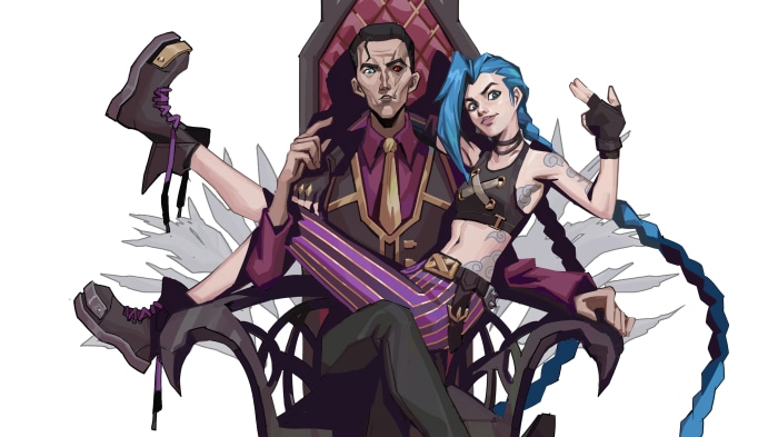 Jinx and Silco from Arcane 4K