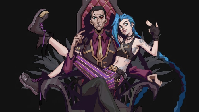 Jinx and Silco from Arcane 4K