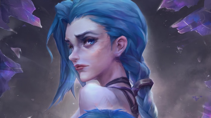 jinx, arcane, arcane, lol, league of legends, game, art, 4k, HD ...