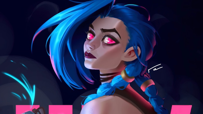 Jinx from League of Legends and Arcane 4K