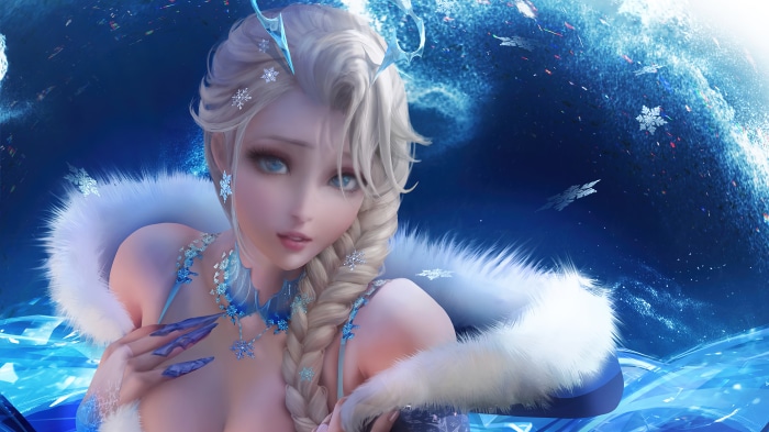 Elsa from Frozen, Snow Queen 4K