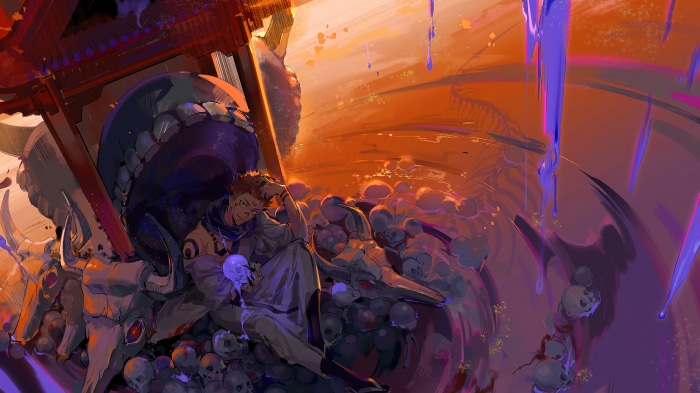 Sukuna Domain Expansion from Jujutsu Kaisen Artwork