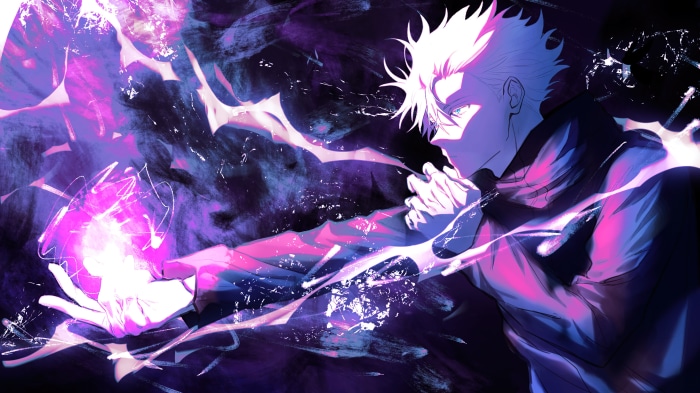 Satoru Gojo with Purple Aura 4K