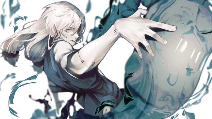 Mahito from Jujutsu Kaisen in Anime Art
