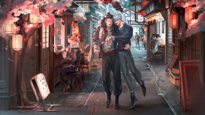 Suguru Geto and Satoru Gojo from Jujutsu Kaisen 4K