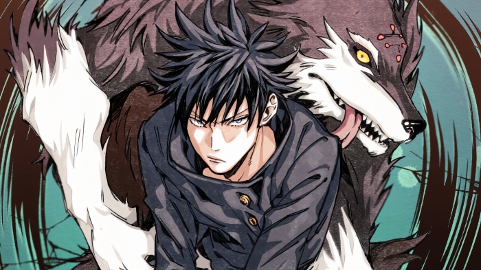 Megumi Fushiguro and Divine Dogs from Jujutsu Kaisen 4K