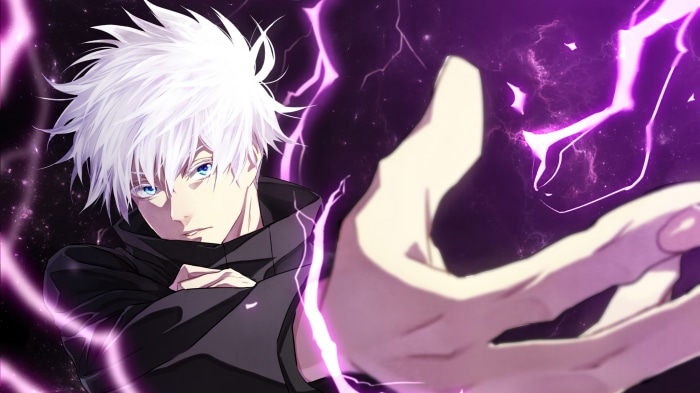 Satoru Gojo from Jujutsu Kaisen with Lightning Effects
