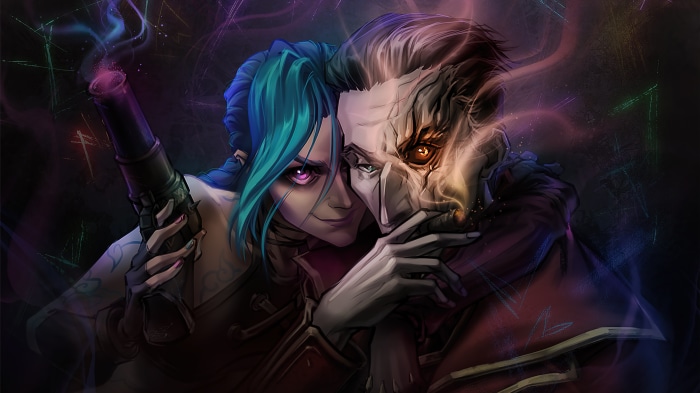 Jinx and Silco from Arcane 4K
