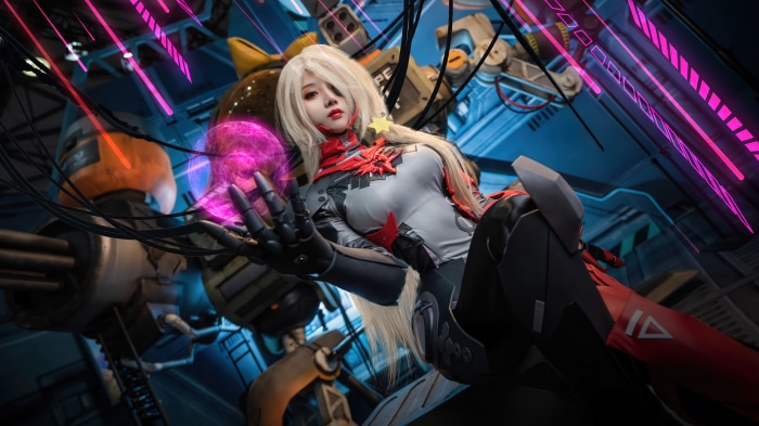 Nemesis from Tower of Fantasy 4K Cosplay
