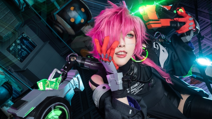 Cosplay of a character from Tower of Fantasy in 4K