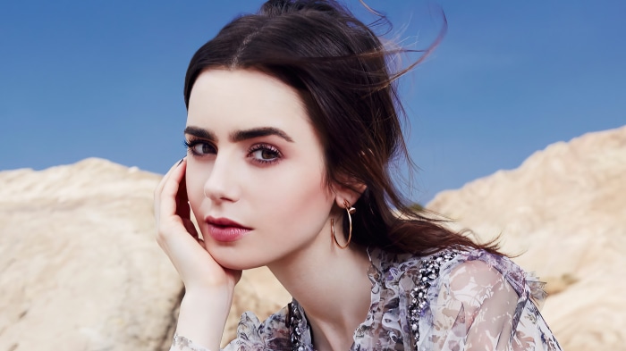 Lily Collins photoshoot 4K