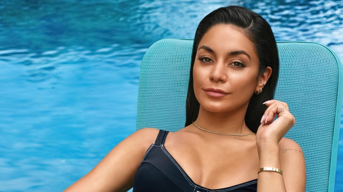 Vanessa Hudgens by a Pool