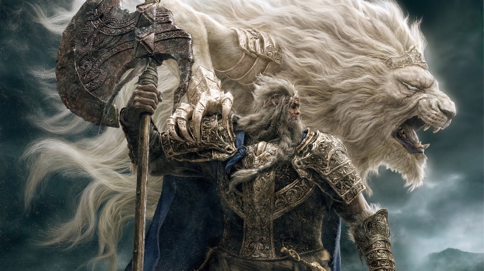 Elden Ring Warrior with Lion
