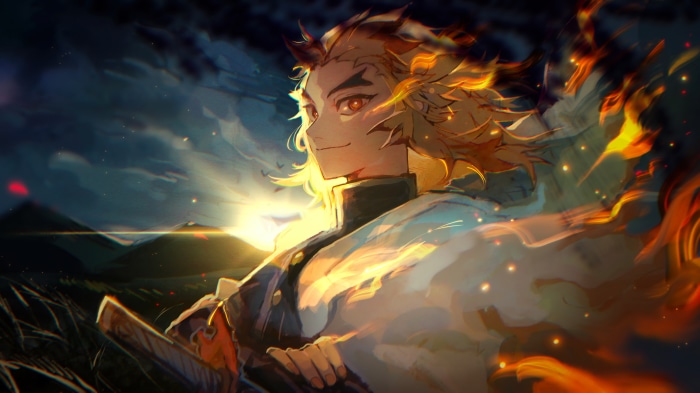 Kyojuro Rengoku from Demon Slayer 4K