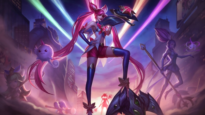 Jinx, Star Guardian, Lol, League Of Legends, Game, Art, 4k, Hd 